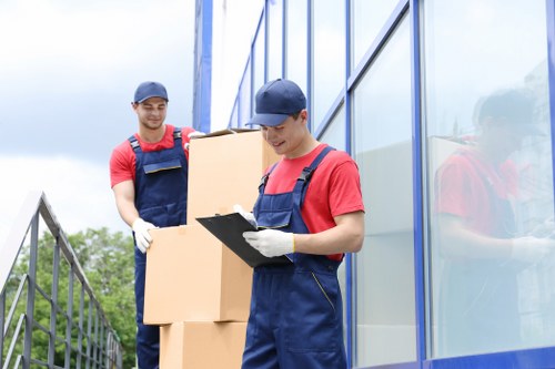 Removal team preparing a home move in Putney
