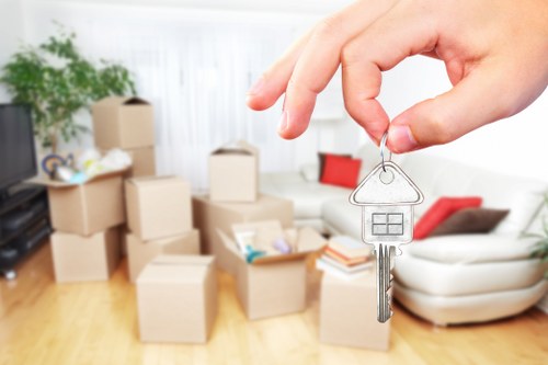 Removalists navigating access challenges in a Putney property