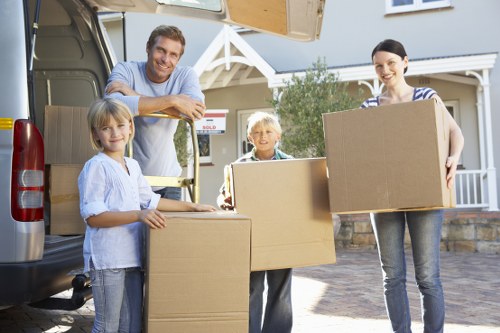 Loading furniture and boxes for a Putney house or flat move