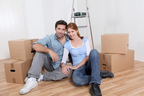 Professional movers coordinating a Putney house or office relocation