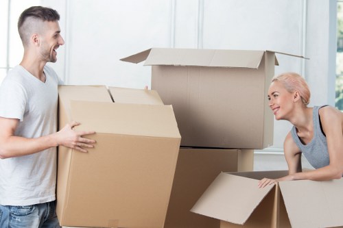 Packed van ready for a Putney house move and delivery