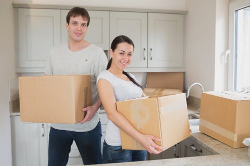 Van loading and transport for a Putney house move